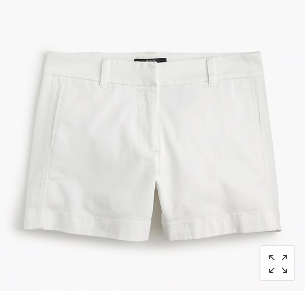 White chino shorts